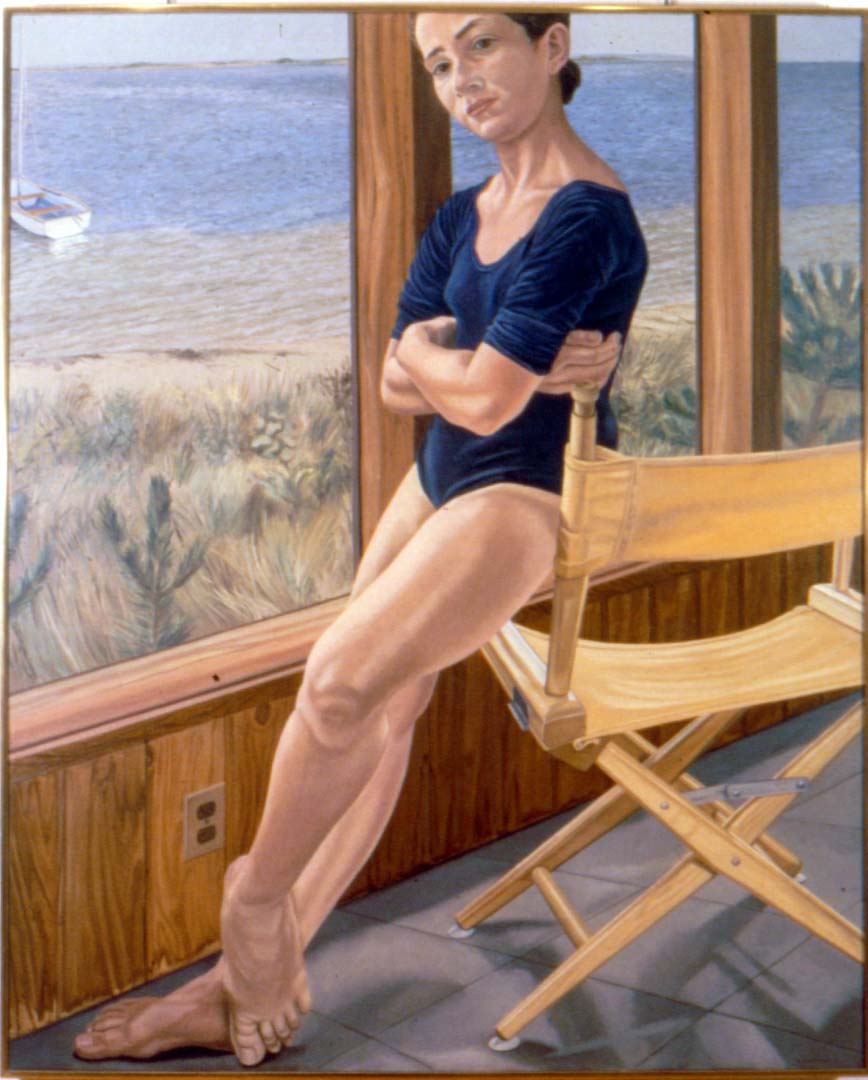 1974 Portrait of Ellen on Fire Island Oil 60 x 48