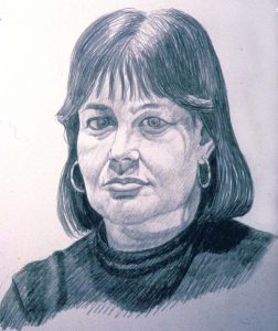 1990 Portrait of Barbara McDermott Pencil 14 x 17