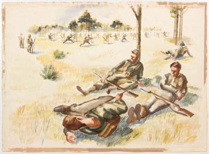 1944 Training in Camp Blanding Florida (Soldiers resting