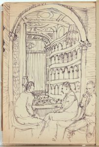 1944 Rome Italy XVI Teatro Reale Dello'pera Program Pen and Ink on Paper 8.125 x 5.50