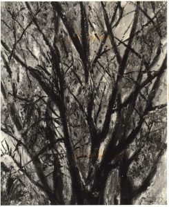 1948 Tree Branches II Oil on Board 20 x 17