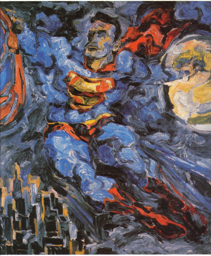 1952 Superman Oil on Canvas 40 x 36