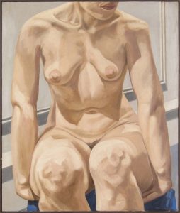 1965 Seated Female Nude Oil on Canvas 30 x 25