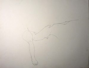 1969 Legs and a Thumb Pencil 18.875 x 23.875