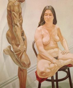 1969 - Standing Male SittingFemale Nudes - Oil on Canvas- 74x62