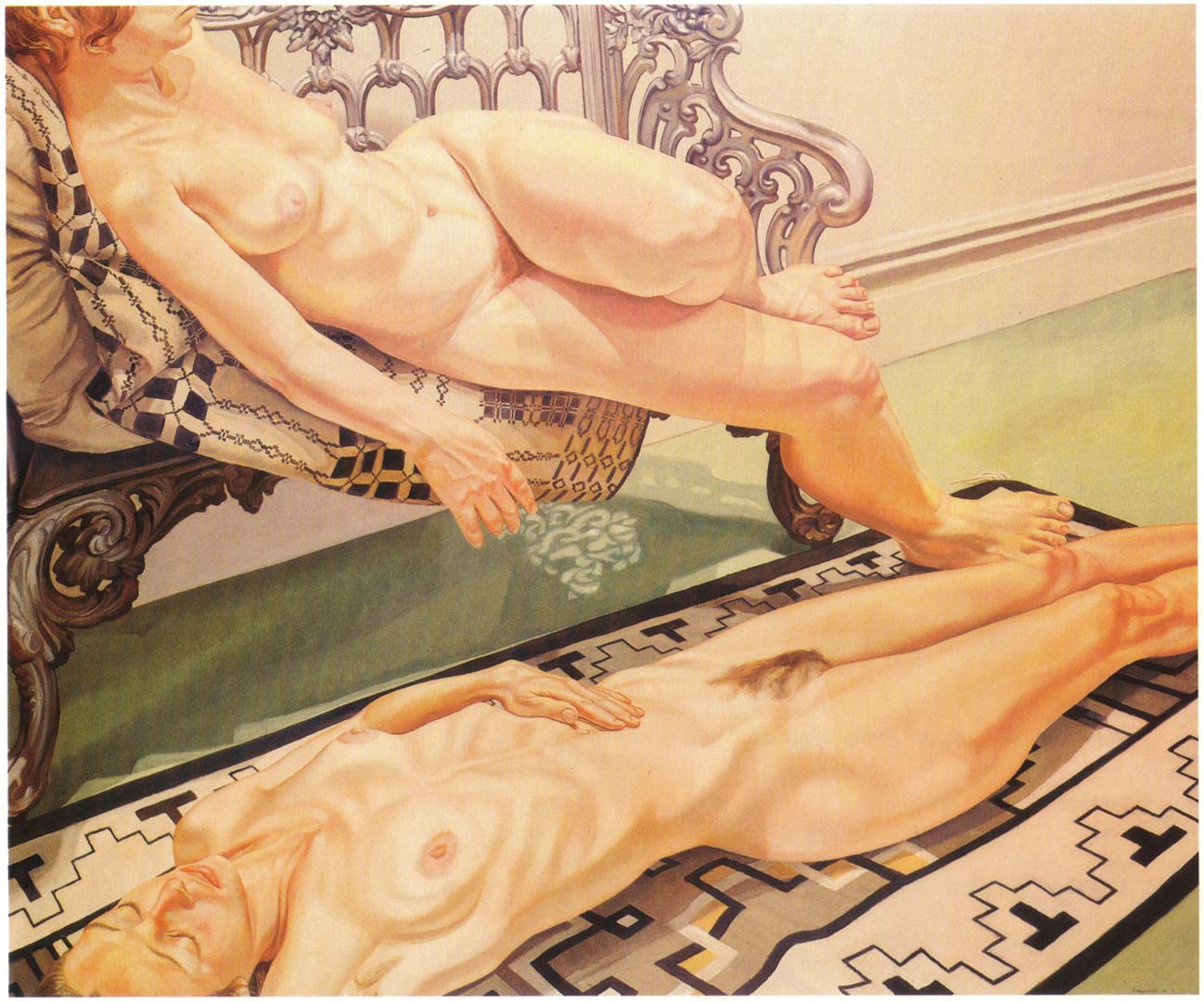 1973 Two Reclining Female Models