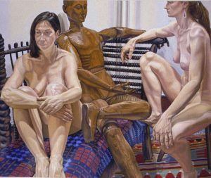 1987 Models with Wooden Mannequin Oil on Canvas 60 x 72