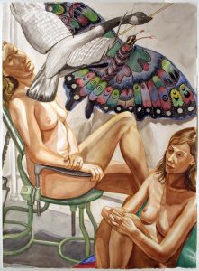 2006 Study for Nudes with Flying Goose