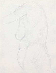 Standing Nude Pencil 12 x 9
