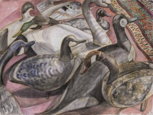 2021 Gaggle of Decoys in Studio Watercolor on Paper 24 x 30 PP16958