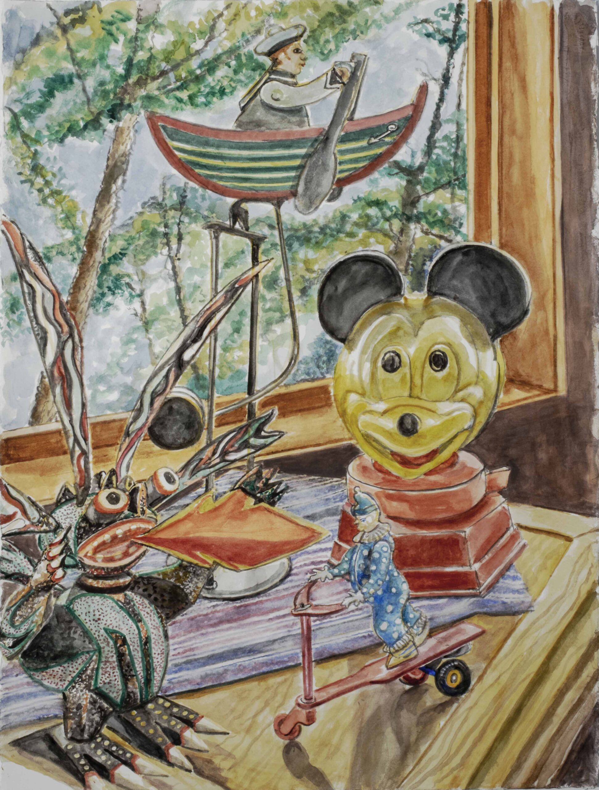 2021 Toys Watercolor on Paper 30 x 23