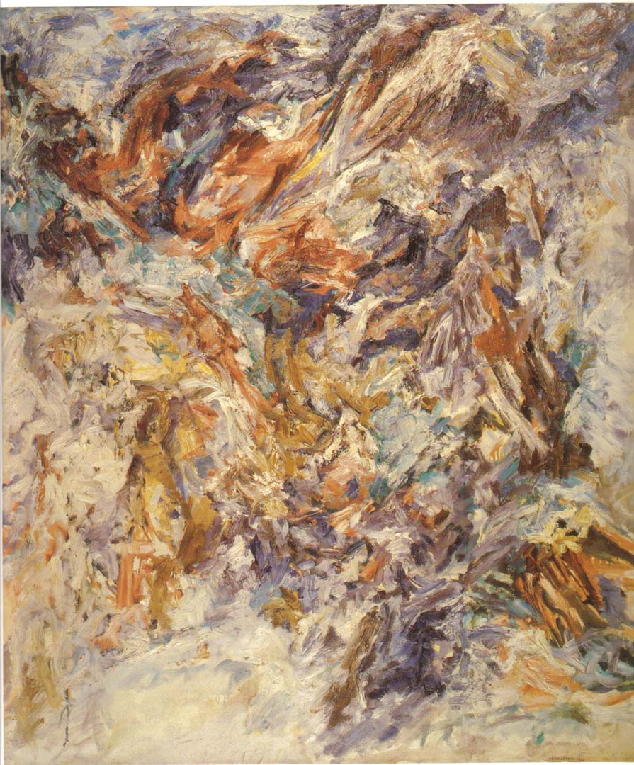 1953 Shattered Hill Oil on Canvas