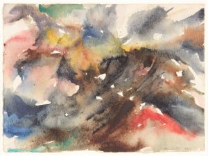 1954 Montauk Rocks #8 Watercolor on Paper 7.375 x 10