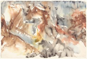 1954 Montauk Rocks #9 Watercolor on Paper 11.875 x 17.875