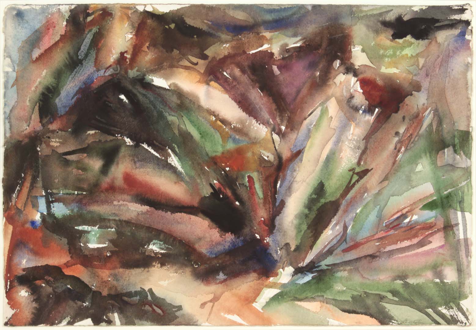 1955 Montauk #11 Watercolor on Paper 15.125 x 22.125
