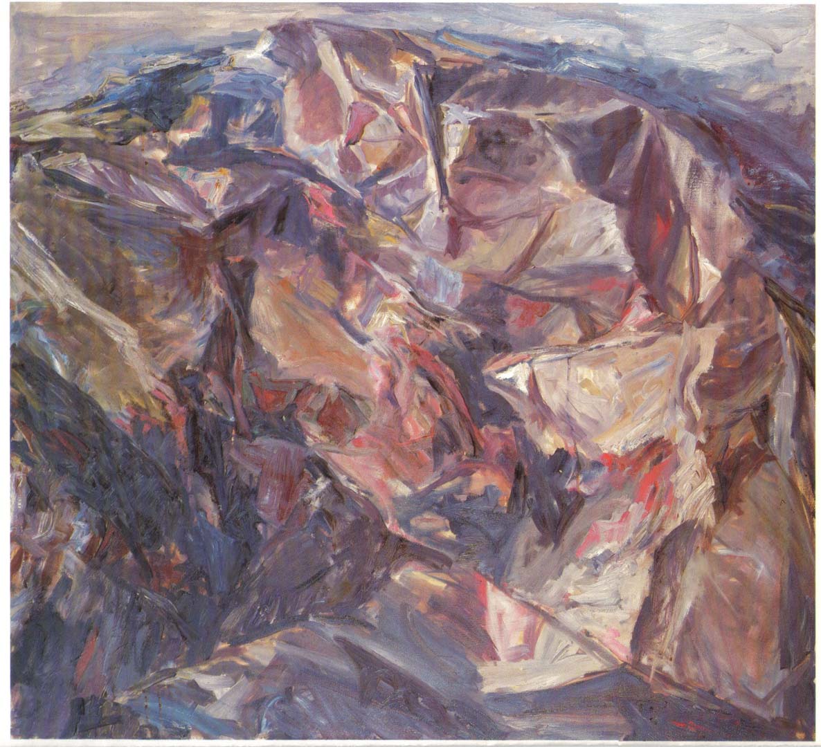 1955 Moonlit Landscape Oil on Canvas 44 x 48