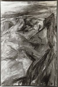1955 Moonlit Mountain Oil on Canvas 30 x 20