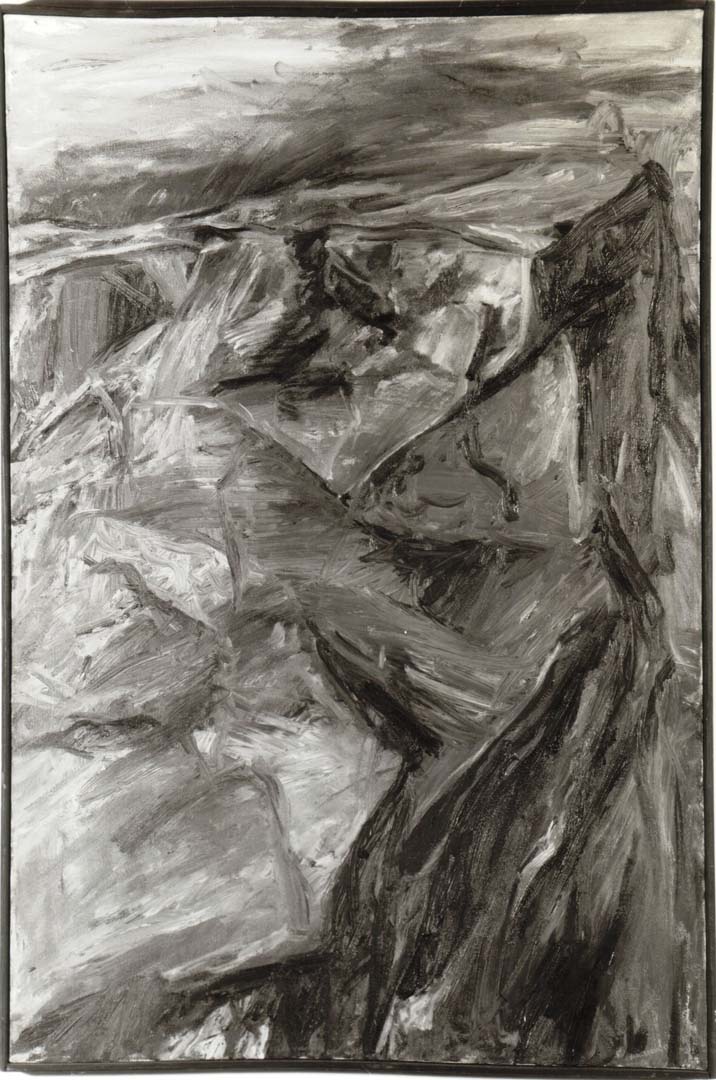 1955 Moonlit Mountain Oil on Canvas 30 x 20