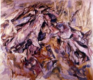 1958 Rock Mound Oil on Canvas 44 x 52