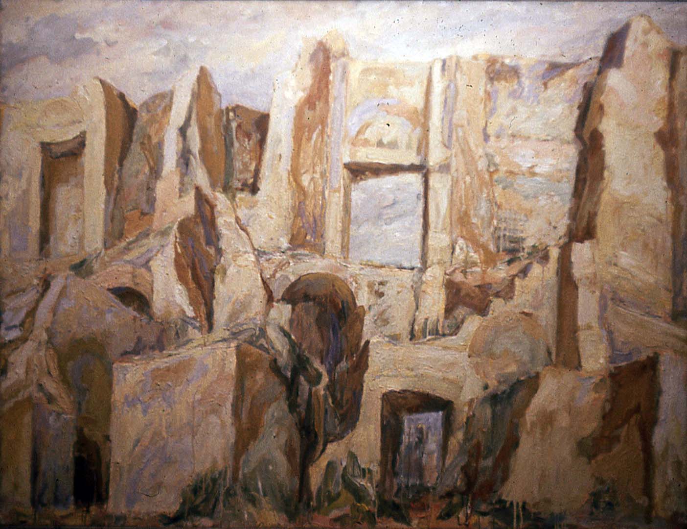 1959 Imperial Palace Oil on Canvas 52 x 69