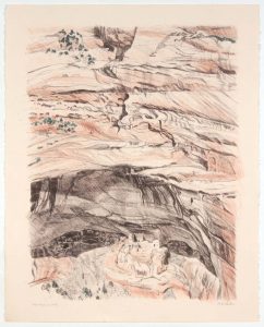 1979 Canyon de Chelly Lithograph on Paper 28 x 22.25