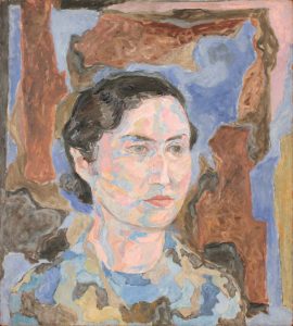1950 Portrait of Dorothy Cantor (Pearlstein) Casein on masonite 8 x 10