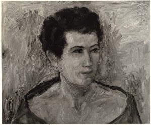 1955 Portrait of Lucia Sherwin Oil on canvas 19.375 x 23.5