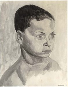 1961 Portrait of William Pearlstein Oil on canvas 14 x 11