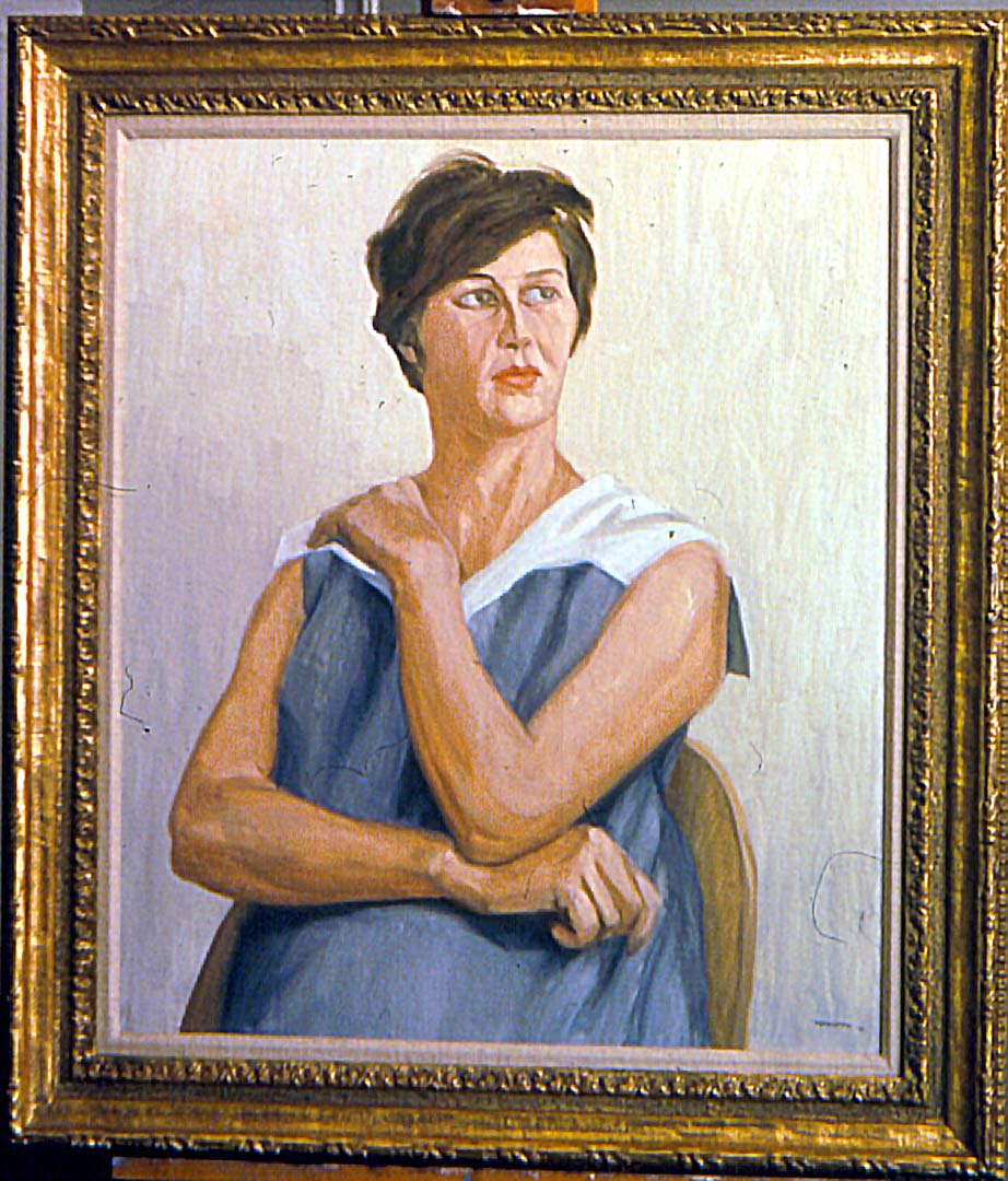 1963 Portrait of Millie Gitter Oil on canvas 25.5 x 21.75