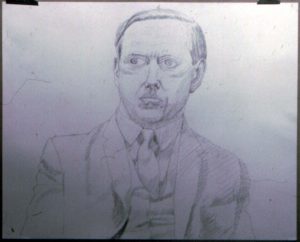 1966 Portrait of Diebold 2 Pencil on paper Dimensions Unknown