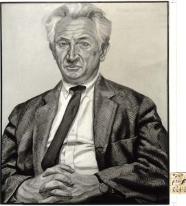 1966 Portrait of Leonard Bocour Oil on canvas 44 x 36