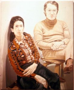1972 Portrait of Mr & Mrs Stanley Westreich Oil 60 x 48