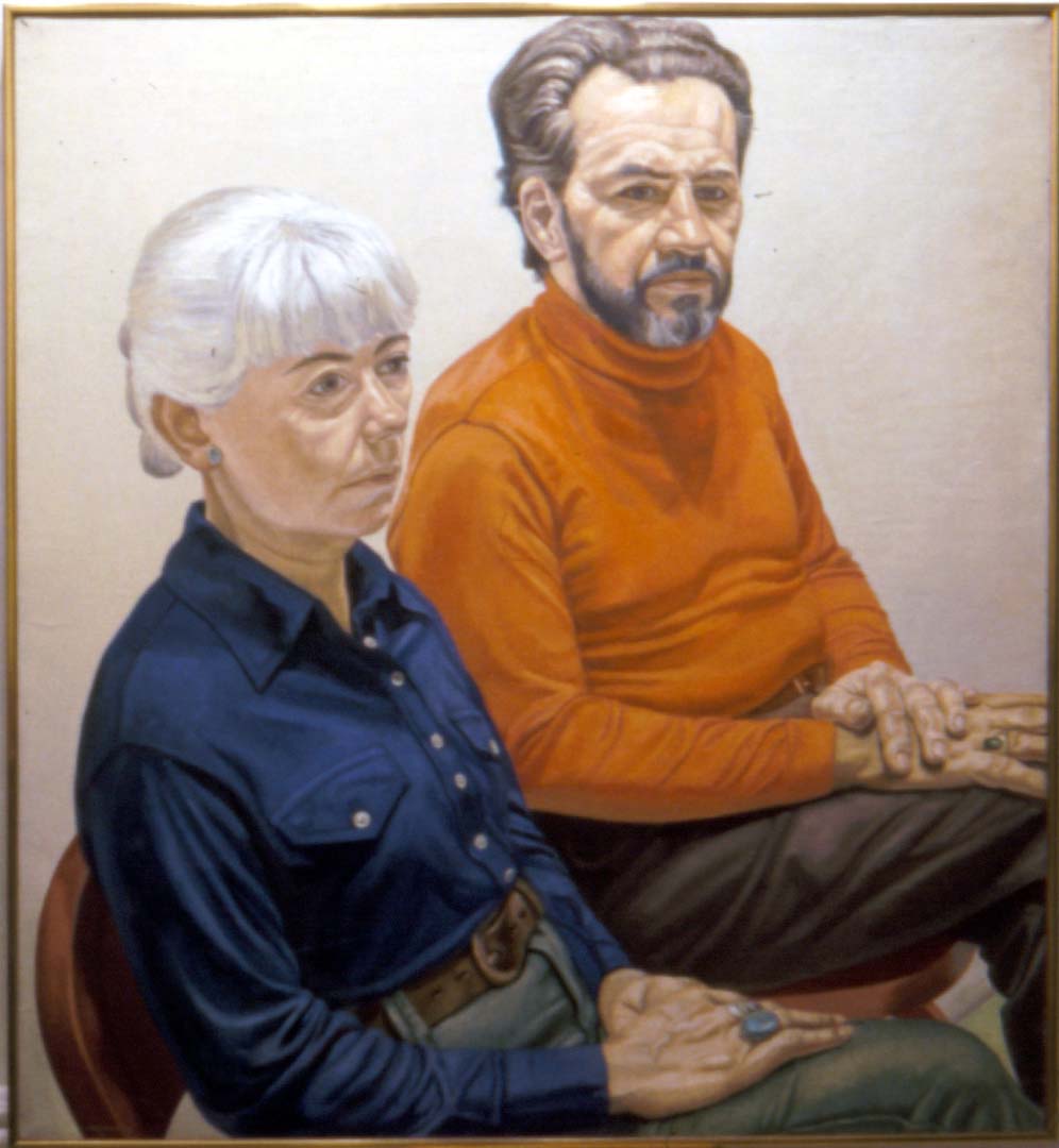 1973 Portrait of Gloria & Richard Miller Oil on canvas 44 x 40