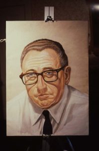 1979 Portrait of Henry Kissinger Oil on Canvas 36 x 26