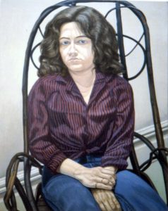 1980 Portrait of Cathy Melzer Oil 46 x 36