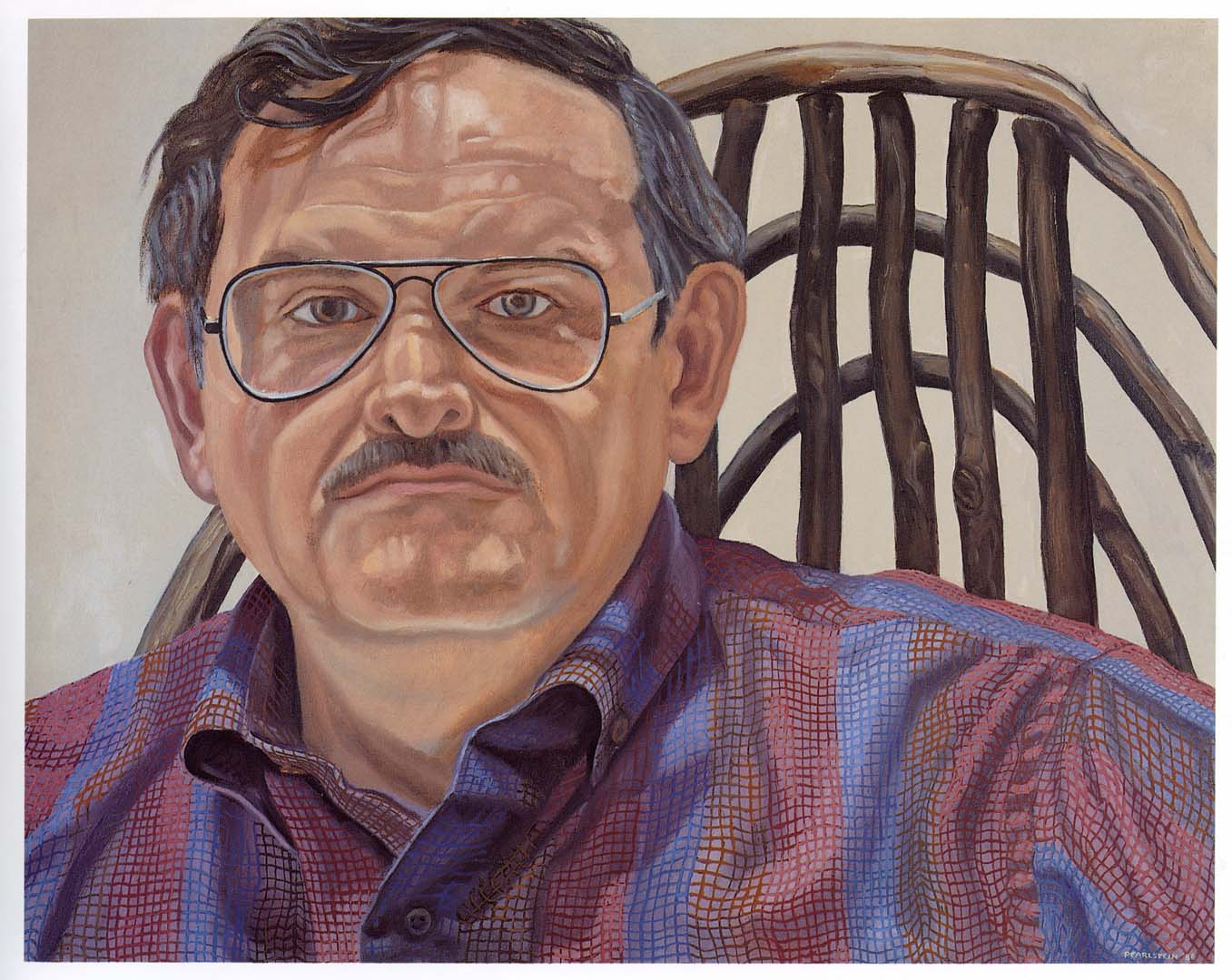 1986 Portrait of Richard Haas Oil on canvas 23 x 29
