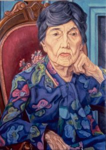 1988 Portrait of Florence Beecher Oil 40 x 30