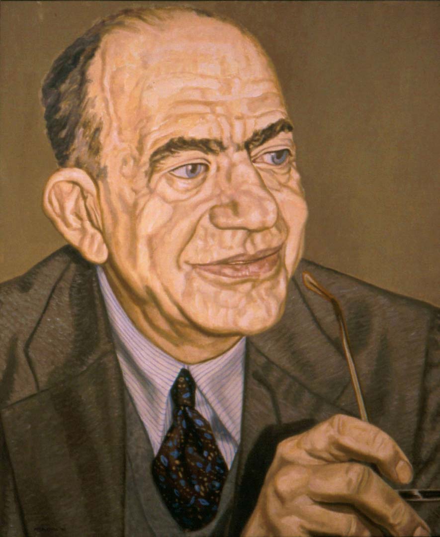 1993 Portrait of Dr. Erwin Panofsky Oil 34 x 28