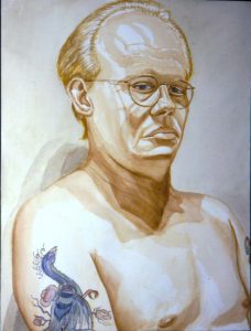 1994 Portrait of Dick Beebe Watercolor Dimensions Unknown