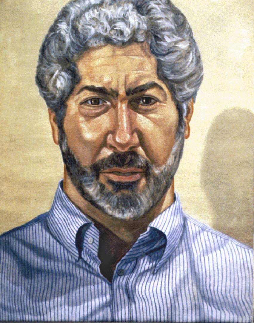 1995 Portrait of Richard Shabaro Oil on Canvas 24 x 30