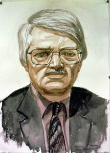 2001 Portrait of Alexander Ducker Watercolor Dimensions Unknown