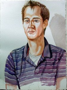 2005 Portrait of Frank Snider Watercolor Dimensions Unknown