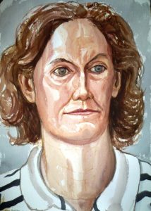 2007 Portrait of Judith Ginsberg Watercolor Dimensions Unknown