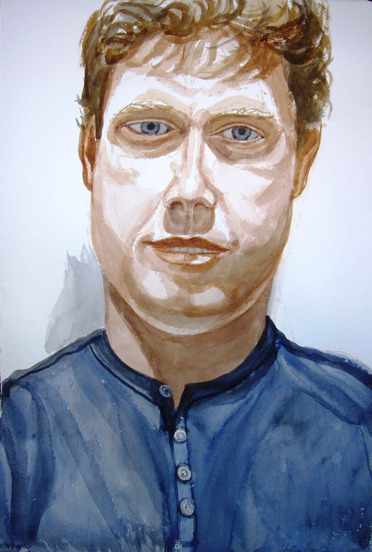 2007 Portrait of Philip Ennik Watercolor Dimensions Unknown