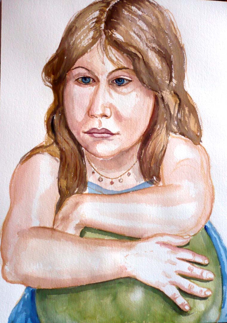 2007 Portrait of Zoe Cohen Watercolor on paper Dimensions Unknown
