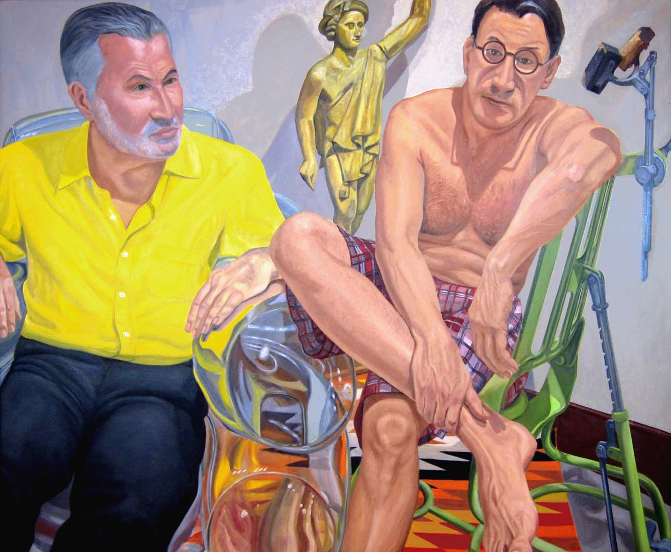 2011 Portrait of Sandy McClatchy and Chip Kidd Oil 48 x 60
