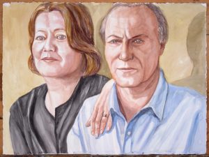 2011 Sandra Amann and Michael Pashby Watercolor 22.5 x 30.125