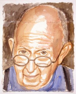 2012 Self Portrait Watercolor 14 x 11